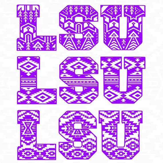 Download LSU Aztec SVG Silhouette Studio cutting file Instant by ...