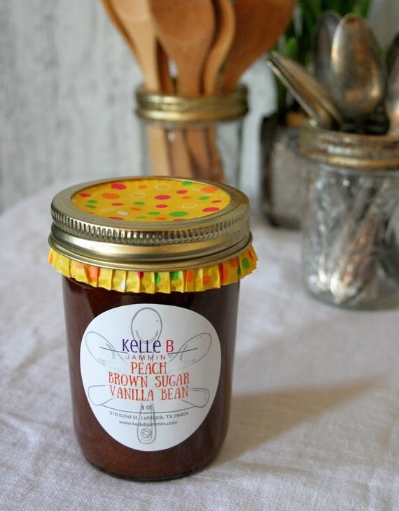 Peach Brown Sugar Vanilla Bean Jam