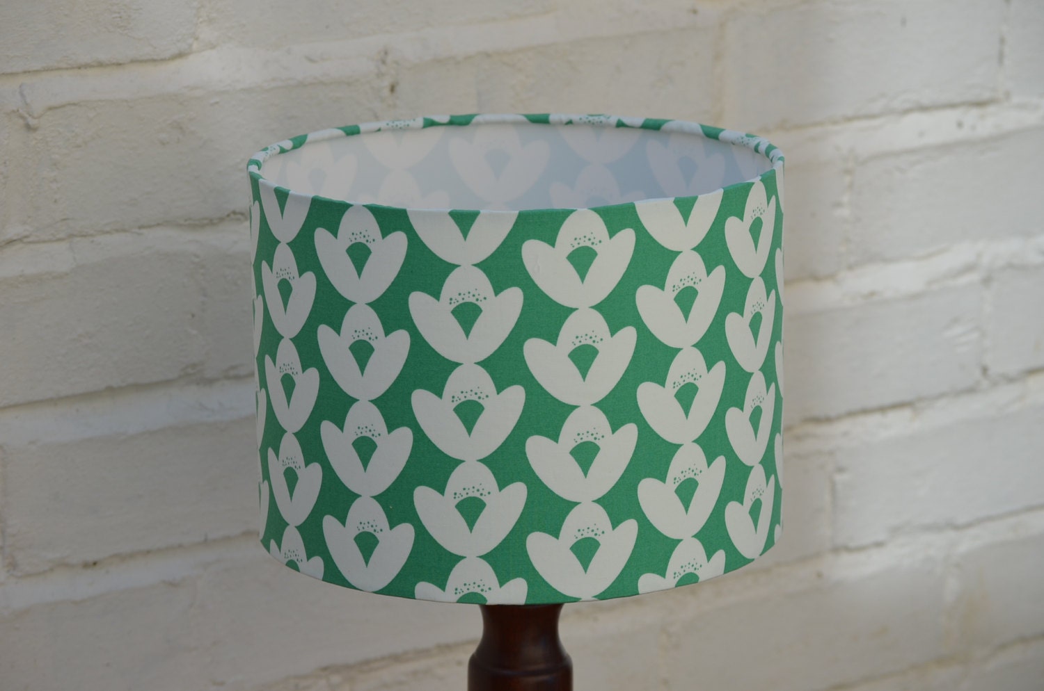 Green Lamp shade Floral Lamp shade Floral lampshade green