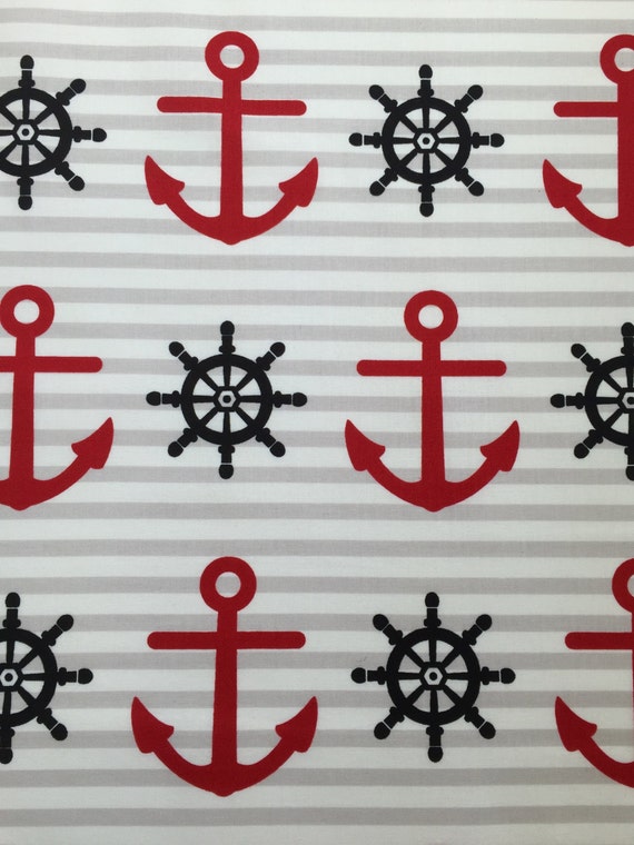 Nautical crib sheet Baby fitted sheet by BabyQuiltsbyRomiW on Etsy