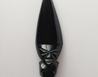 Aztec Letter Opener Little Stone Letter Opener Handcarved Pointed Head Man Letter Opener Office Desk Vintage