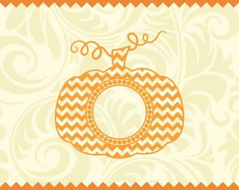 Pumpkin SVG Chevron for Monogram, Pumpkin Monogram svg, Pumpkin Stem SVG, Fall Monogram SVG, Pumpkin Svg, Pumpkin Stem, Cricut, Silhouette
