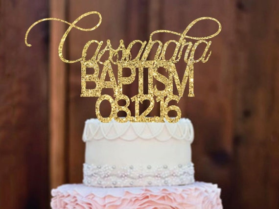 Cake topper Baptism Cake Topper Baptism Decor Religious