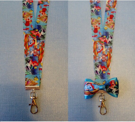 The Little Mermaid Ariel Disney Lanyard Ariel by TheKraftyCatz