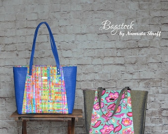 Everyday Tote - Bagstock Sewing Pattern, PDF sewing pattern