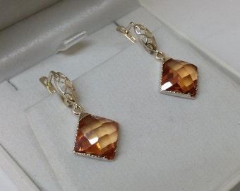 Earrings Crystal stones of Silver 925 SO215