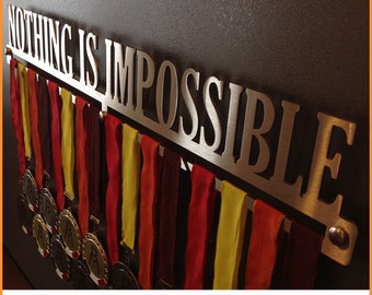 NOTHING IS IMPOSSIBLE | Medal, Medals, Medal Display Hangers, Door medals