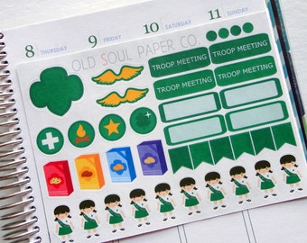 50% OFF CLEARANCE Girl Scout Planner Stickers