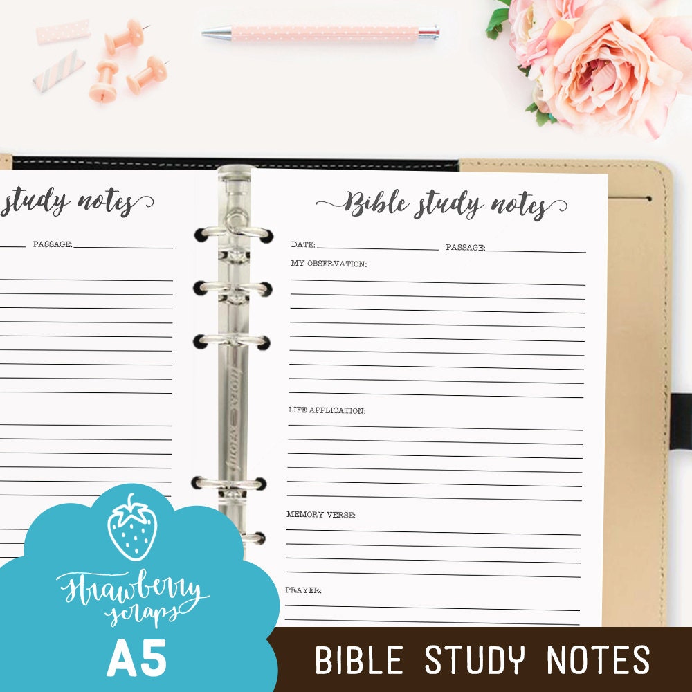 templete bible study notes