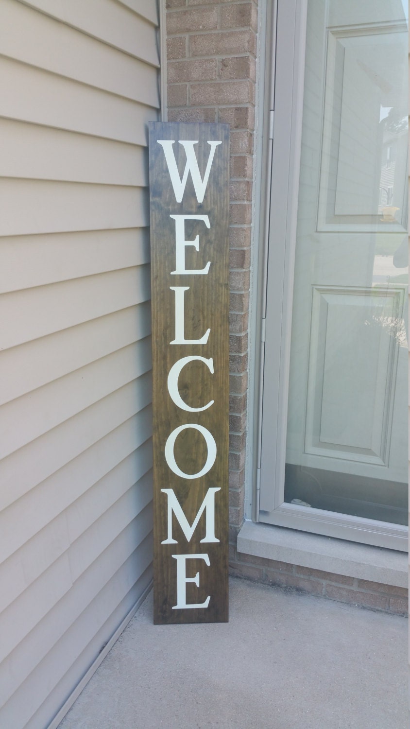 Wood Welcome Sign Front Porch Welcome Sign