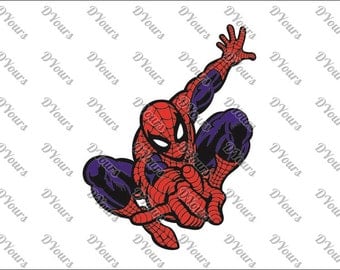 Spiderman SVG Vector Model - svg cdr ai pdf files - Instant Download Files for Laser Cutting Printing CNC Cut Engraving Clipart
