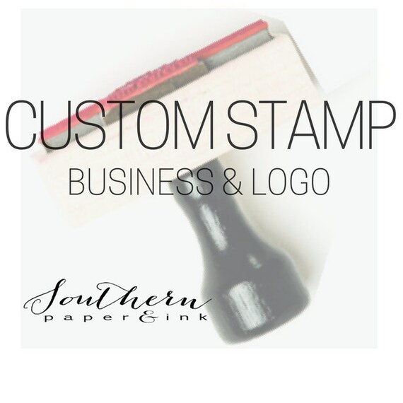 Custom Business Stamp Self Inking Stamp, Custom Logo Rubber Stamp Etsy Shop Branding