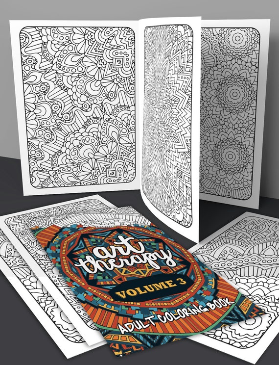 Adult Coloring Book Art Therapy Volume 3 Printable