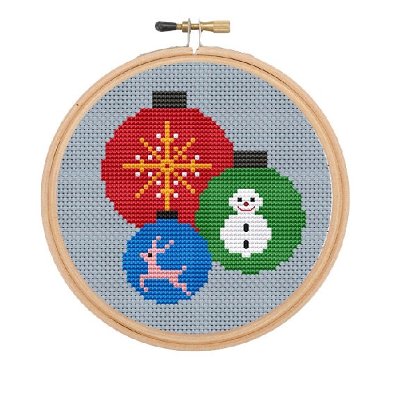 Christmas Ornaments Cross Stitch Patterns. Christmas Balls