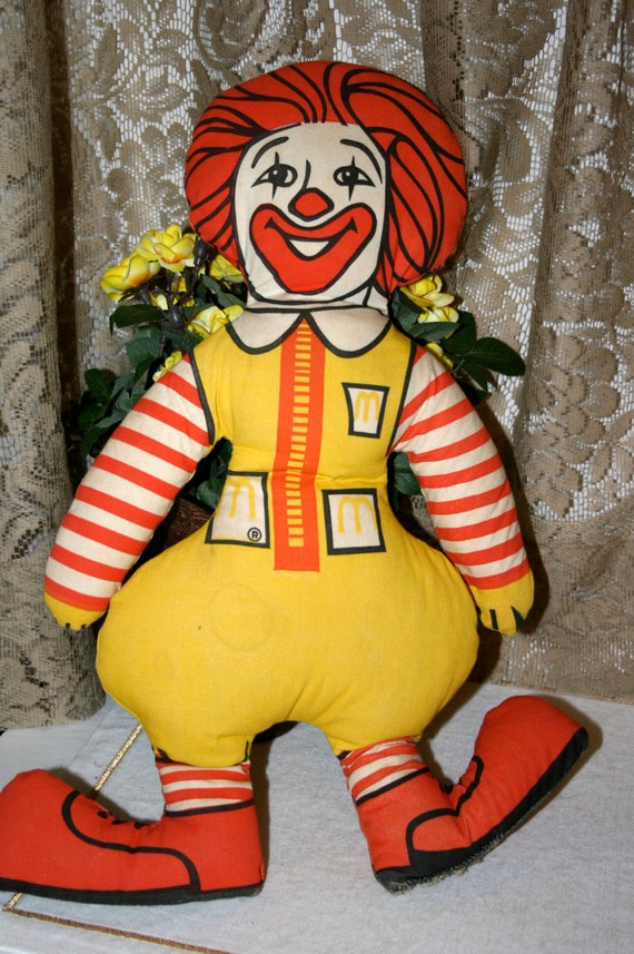 vintage ronald mcdonald stuffed doll