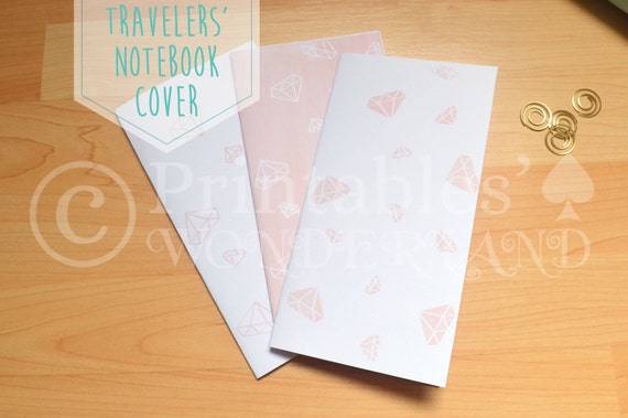 Midori traveler's notebook cover inserts instant download