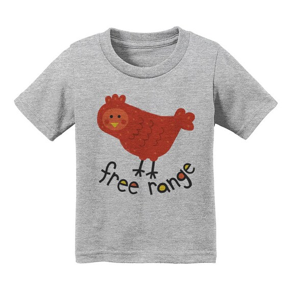 Items similar to Free Range Chicken Kids TShirt, Kids Clothes, Farm
