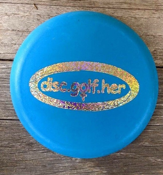 Blue DiscGolfHer Mini Markers for Disc Golf