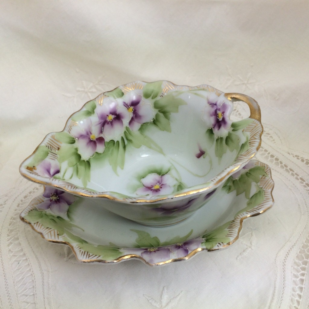 Antique Serving Dishes Bone China Floral Serving Dish