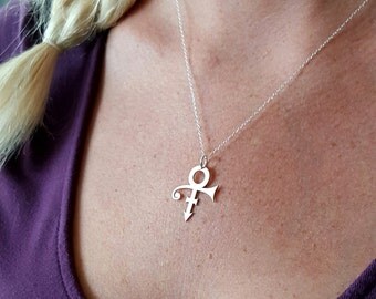Prince Symbol Necklace, Prince Necklace, Prince Rogers Nelson, Prince The Artist Necklace, Prince Pendant Necklace