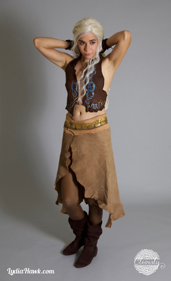 Daenerys Targaryen Costume Skirt Only Dothraki Leather Hide