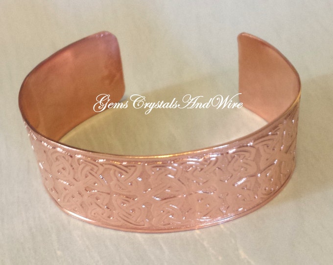 Celtic Bracelet, Celtic Cuff Bracelet, Copper Cuff, Copper Jewelry, Celtic Wedding, Unisex Jewelry, Jewelry Gift, Celtic Jewelry