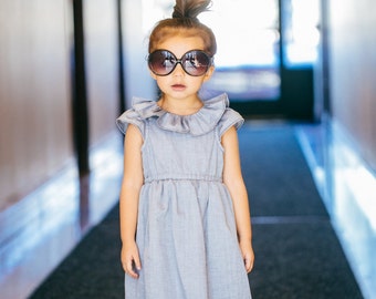 Herringbone Grey Dress, Toddler Holiday Dress, Flower Girl Dress, Toddler flower girl, Grey Wedding, Grey Holiday Dress, Rustic Fall Wedding