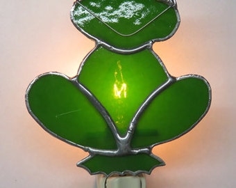 Frog Night light - Stained Glass Night light - Frog Stained Glass Nightlight