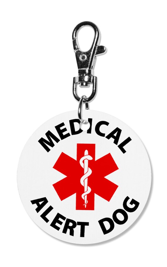 Medical Alert Dog Service Dog Animal 2 inch Aluminum Dog Tag