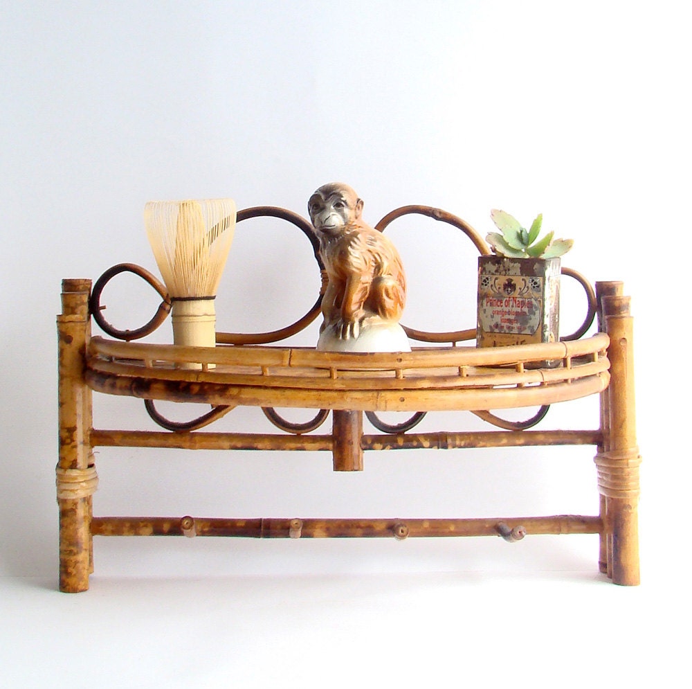 Bamboo Display Shelf, Cane Shelves, Display Shelf, Fold Up Shelf