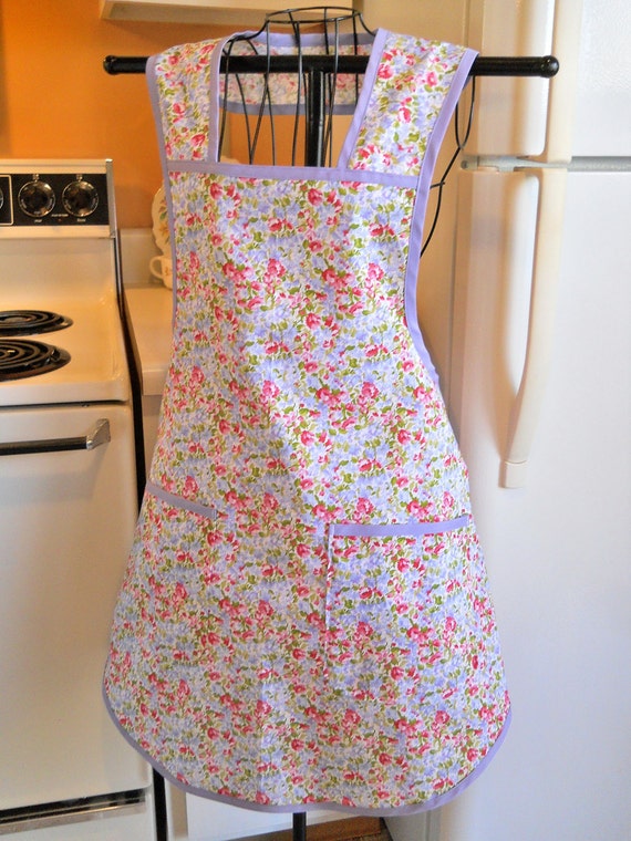 Old Fashioned Grandma Style Full Apron by TheFortiesRevisited