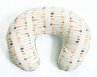 Arrow Nursing Pillow Cover, falling arrow, tribal nursing pillow, arrow boppy cover, gender netural nursing pillow cover