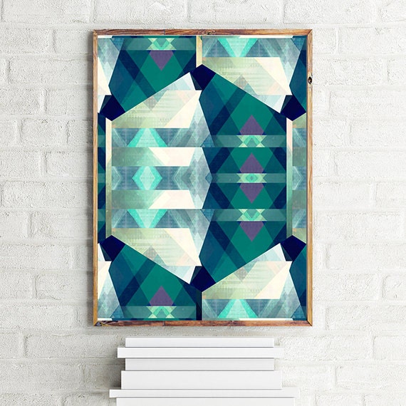 Nordic art graphic design art abstract geometric print