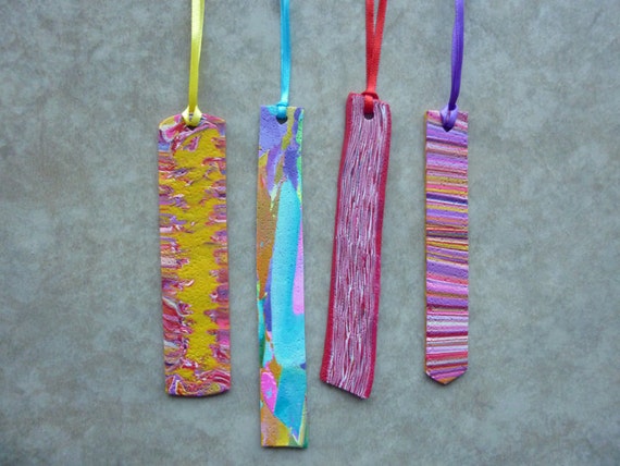 Items similar to Polymer Clay Bookmarks on Etsy