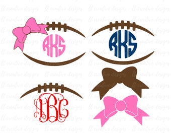 Football Laces SVG, Football Lace SVG, Football SVG, Football Monogram Svg, Silhouette Cut Files, Cricut Cut Files