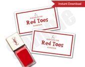 Items similar to Rudolph the Red Toes Reindeer Nail Polish Pedicure ...