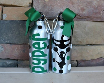 Cheer Water Bottle, Cheerleading Water Bottle, Cheerleader Gift, Cheer Gift, Sport Water Bottle, Custom Water Bottle