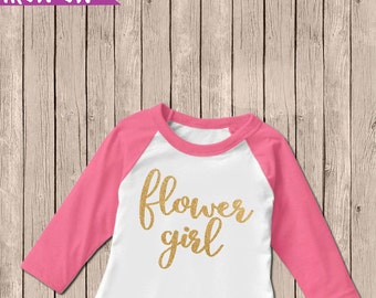 Flower Girl Shirt, Flower Girl Iron-On, Briday Party Shirts, Wedding Shirts, DIY Glitter Iron-On, DIY Shirts