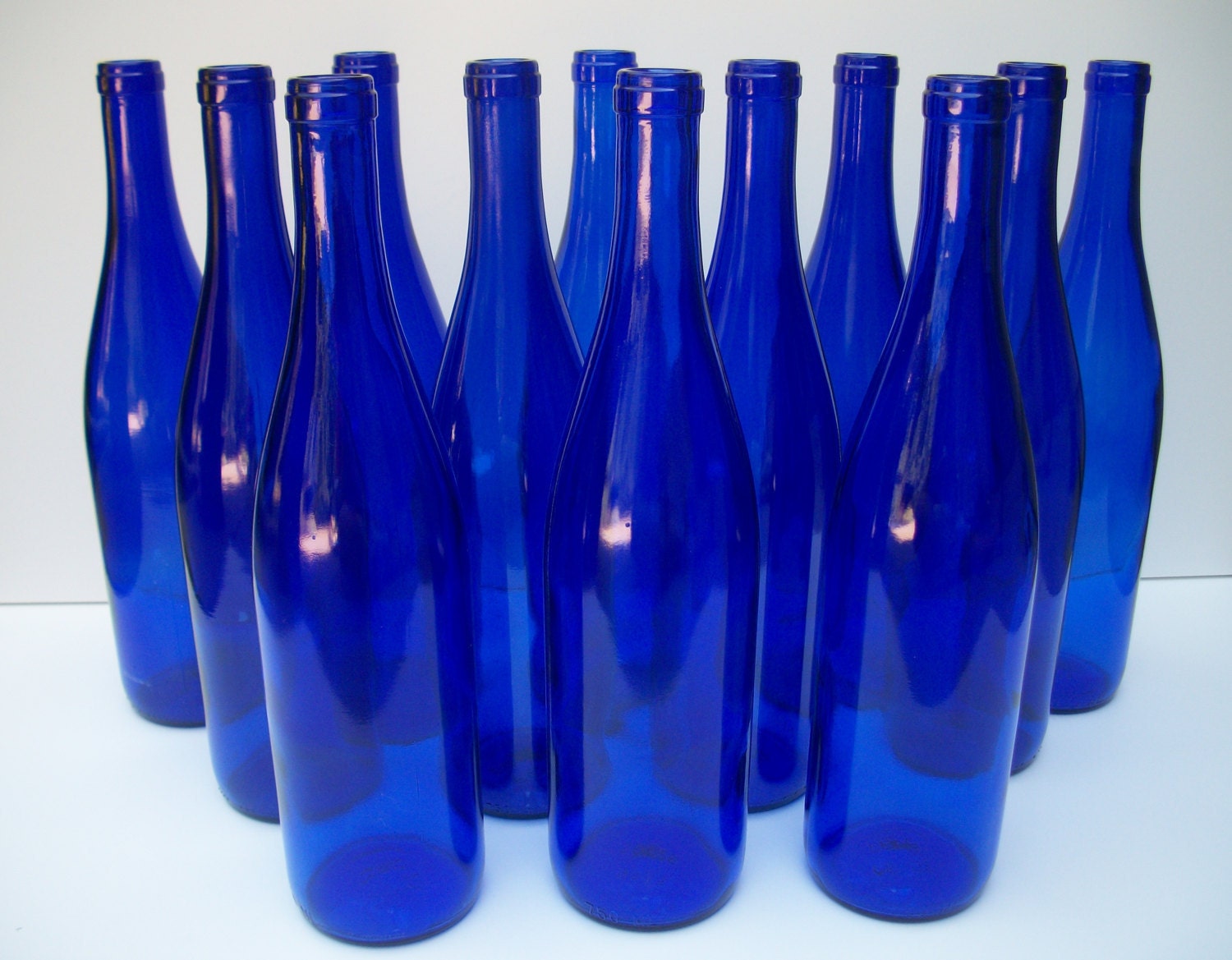 Cobalt Blue Wine Bottles