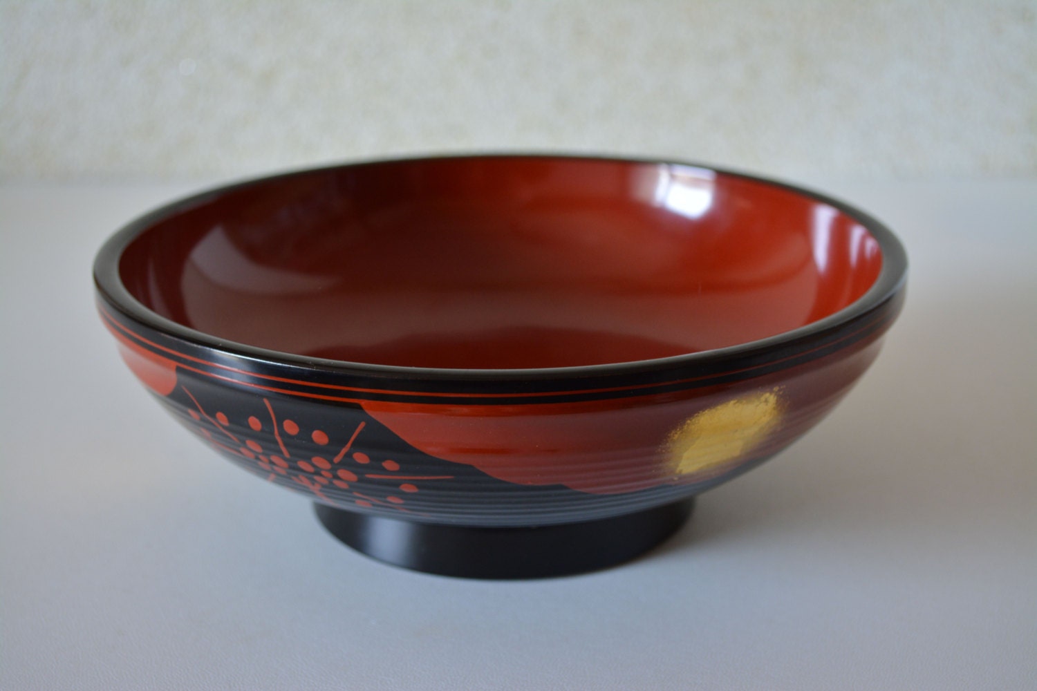 Urushi lacquerware round bowl by Zohiko of Kyoto