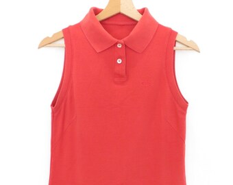 FILA vintage tennis sport woman red dress 100% cotton