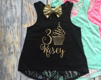 Girls Birthday Shirt, Girls Birthday Outfit, First birthday shirt, Monogrammed girls shirt, Birthday Princess, Personalized girls shirt,