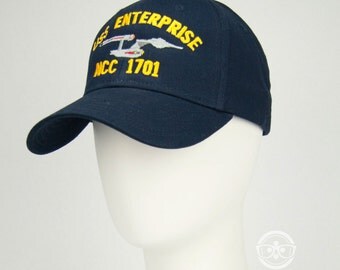 Star Trek TOS Naval "USS Enterprise" Inspired - Embroidered Baseball Hat or Cap
