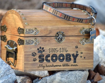 Pet Memory Box - Pet Keepsake Box - Memorial Box - In Memory - Sympathy Gift - Pet Memorial Pet Urn -Personalized Pet Urn - Pet Memory Chest