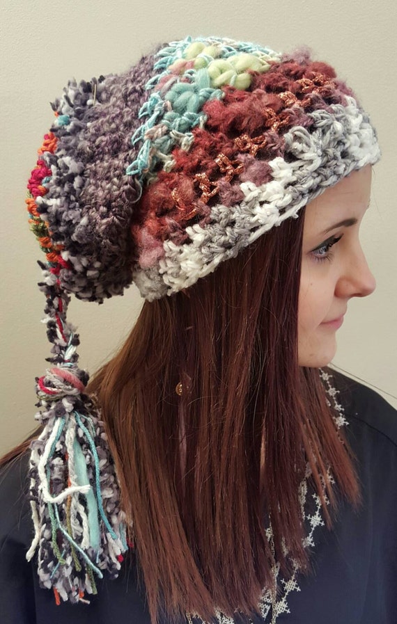 Crochet Hippie Beanie Hat. Made By Bead Gs On ETSY. Ladies