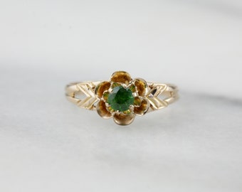Dematoid Buttercup, Vintage Dematoid Garnet Ring 0NL105-R