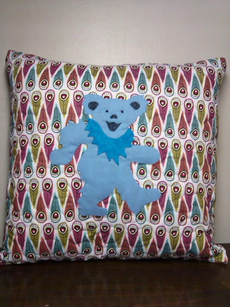 grateful dead bear pillow