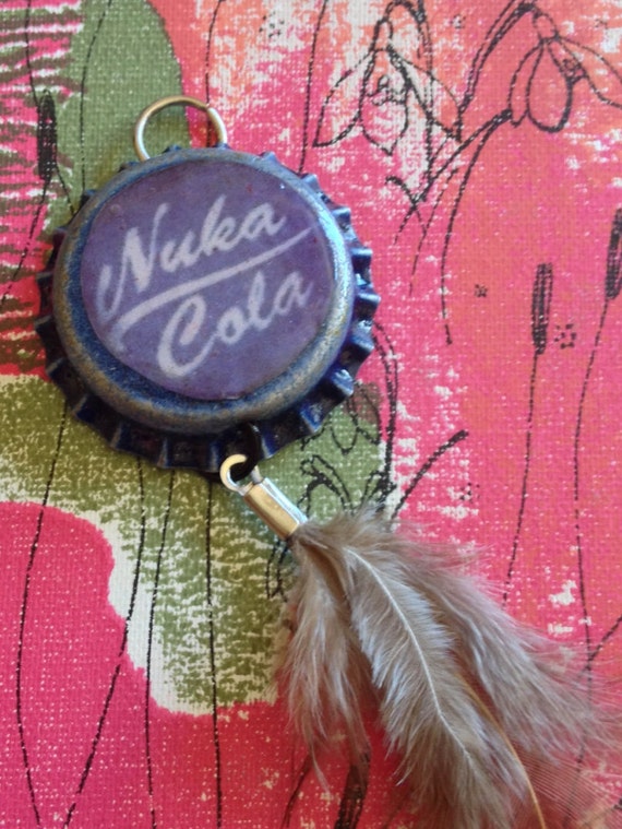 Items similar to Nuka Cola Fallout Bottle Cap Necklace on Etsy
