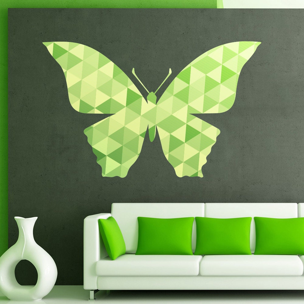 Butterfly Wall Decal Full Color Animal Nursery by DecalHouse