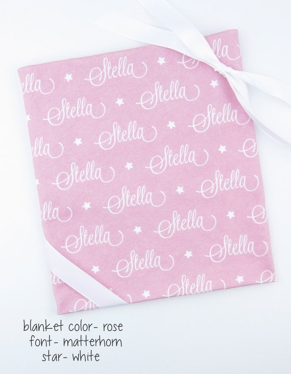 Baby Name Blanket // Baby Blankets Personalized Baby by GingerLous
